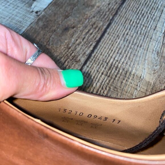 Boss Hugo Boss Mens Brown Square Toe Dress Shoes Sz 11 - Picture 10 of 13